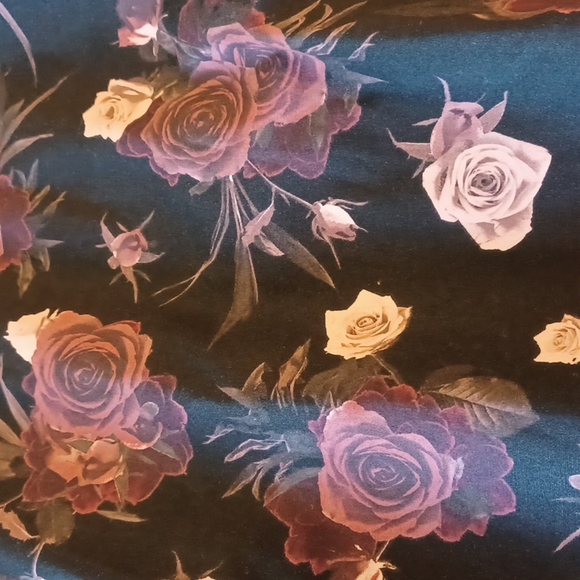 NWT Hot topic,Dark floral Retro dress with pockets 2x elastic waist in back - Picture 12 of 16